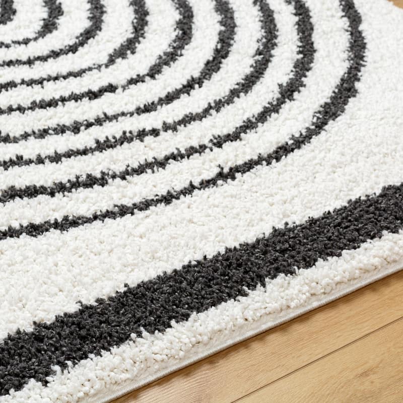 Livabliss Birmingham Playful Arches Plush Area Rug
