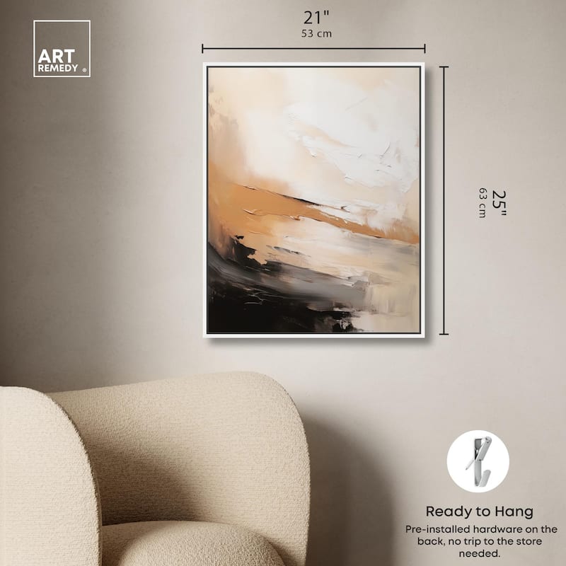 Baked Clay III Canvas by Art Remedy