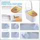 preview thumbnail 5 of 13, Vanityfair Smart Toilet Bidet with LED Display, Foot Sensor Open Cover/Seat, Power Outage Flushing, with Remote Control