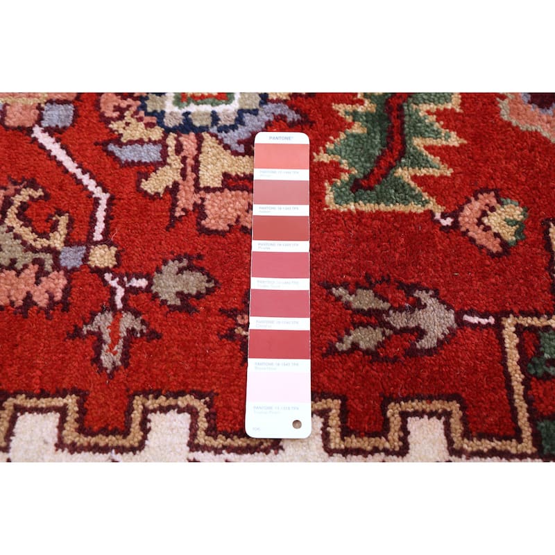 ECARPETGALLERY Hand-knotted Serapi Heritage Dark Copper Wool Rug - 8'10 x 11'7