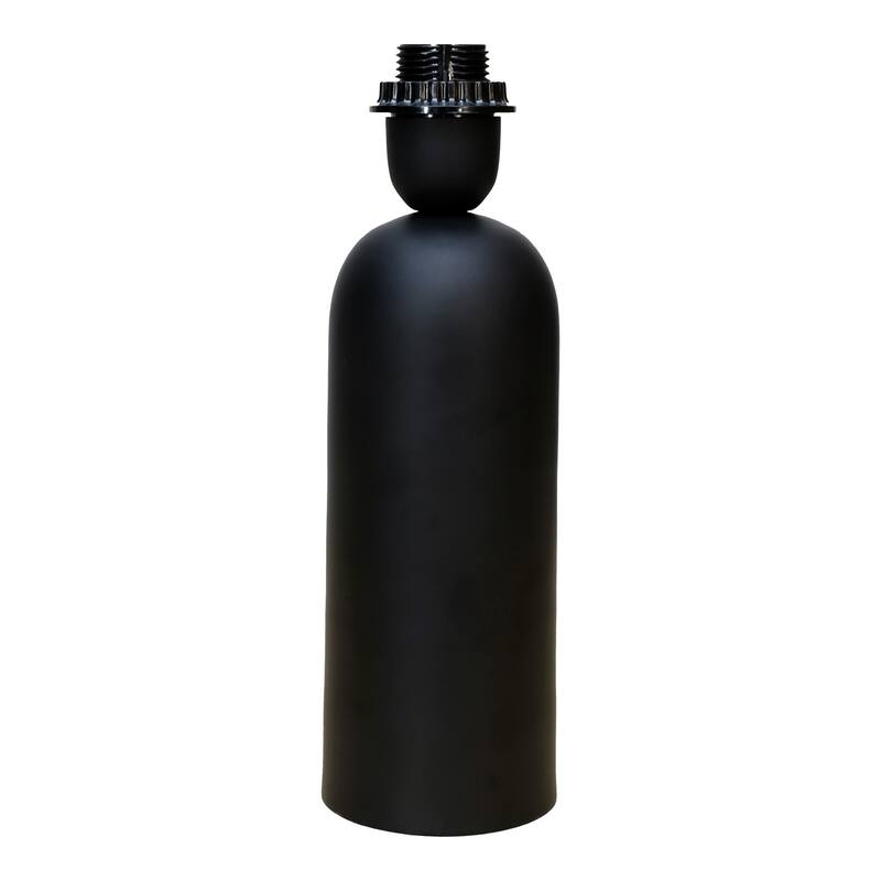 Contemporary Cool Lamp - Black Iron Base Table Lamp with Switch, LED Compatible, Modern Design, 10x10x20 Inches