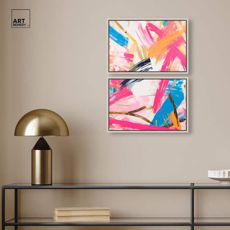 Language Spontaneity II Canvas Set of 2 by Art Remedy