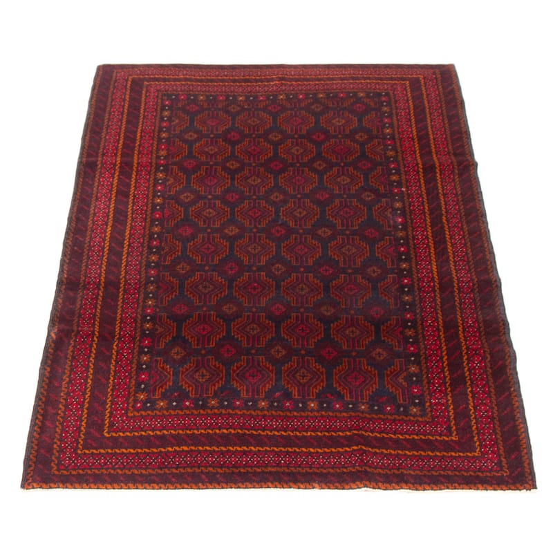 Teimani Navy Rug 3'7" x 6'2" - 3'7 x 6'2
