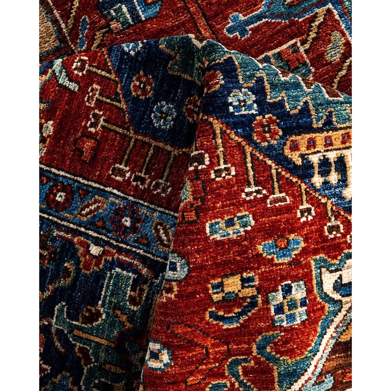 Serapi One-of-a-Kind Hand-Knotted Area Rug - Red, 8' 0" x 9' 9" - 8' 0" x 9' 9"