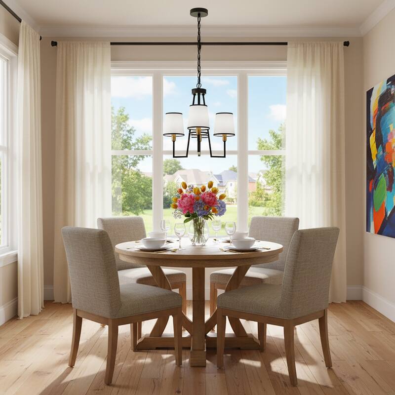 Artcraft Coco - Chandelier - 3-Light - Gold/Black