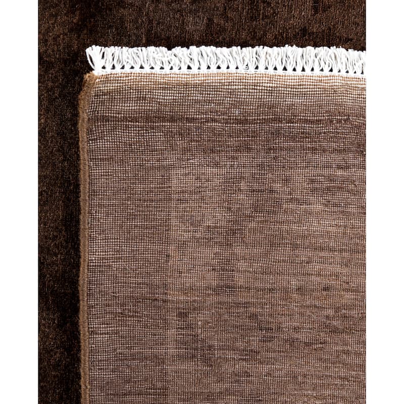 Overdyed One-of-a-Kind Hand-Knotted Area Rug - Brown - 4' 1" x 6' 0"