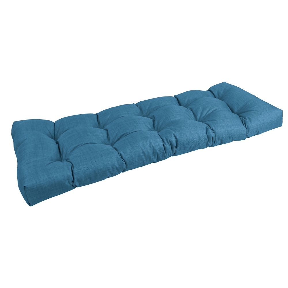 Tufted Indoor/Outdoor Bench Cushion (Multiple widths from 46 to 60 inch)