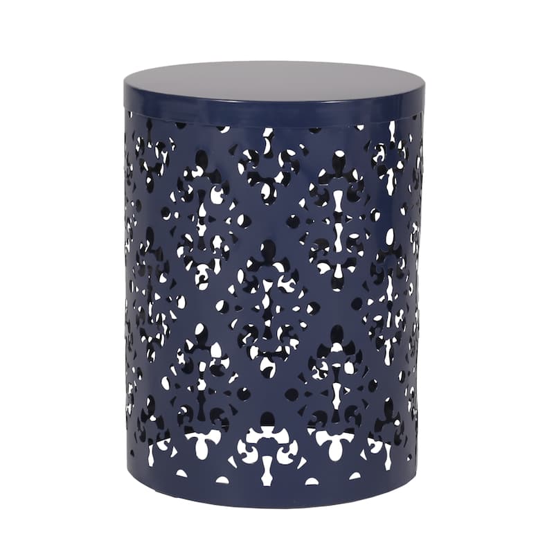Mathena Outdoor Metal Side Tables (Set of 2) by Christopher Knight Home
