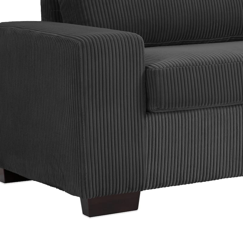 80.1" Wide Linen Corduroy Loveseat Living Room Sofa Couch