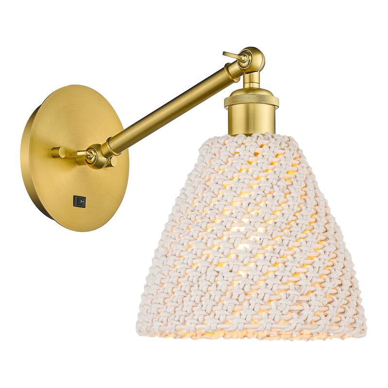 Innovations Lighting Endless Possibilities Ballston - Bristol Natural - 1 Light 8" Adjustable Sconce - Satin Gold