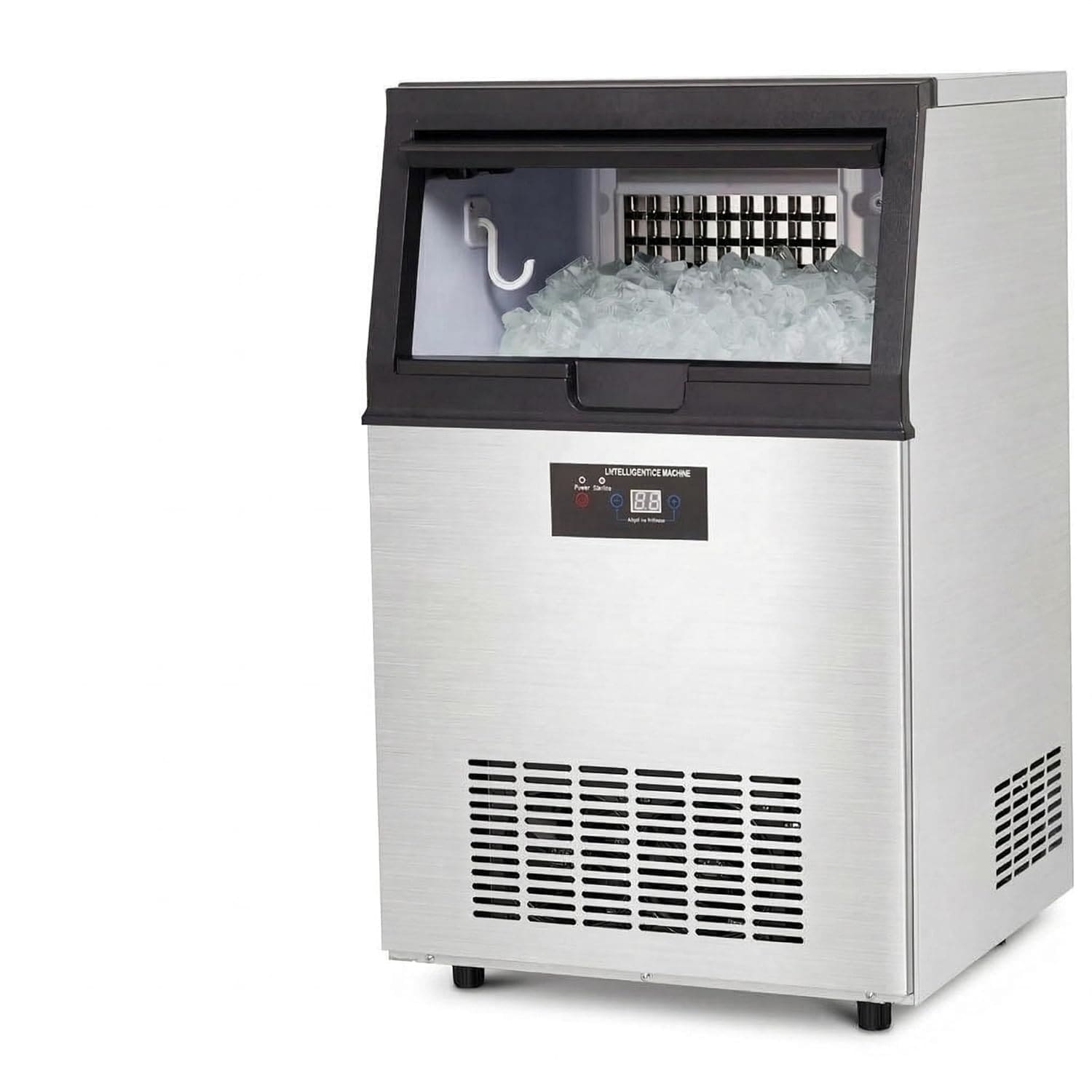 Commercial Beverage Dispenser, Stainless Steel Drink Machine with Cooling System