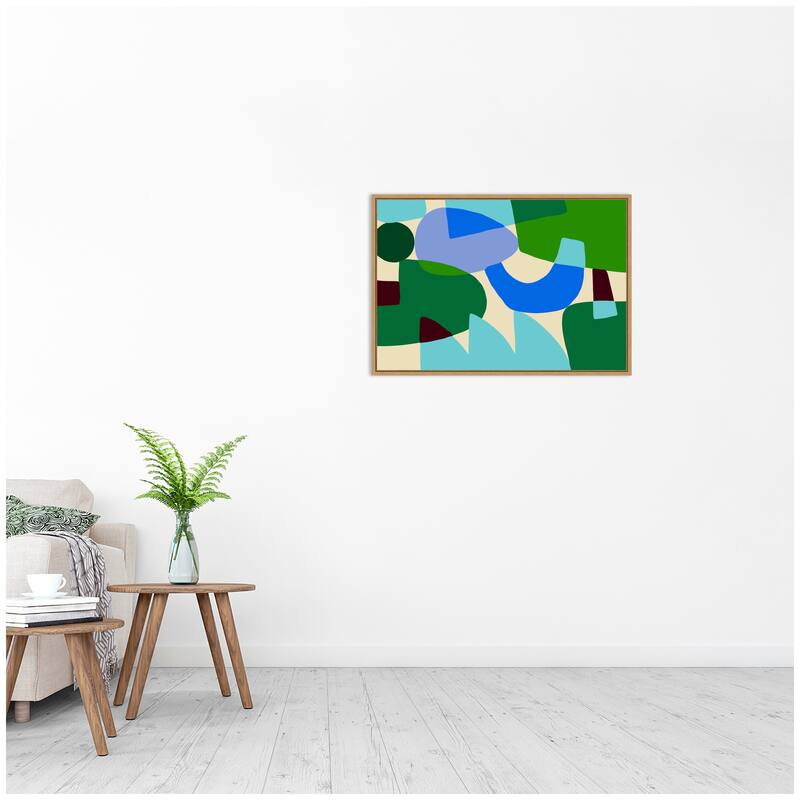 Kate and Laurel Composition II by Teresa Rego Framed Canvas Wall Art Print