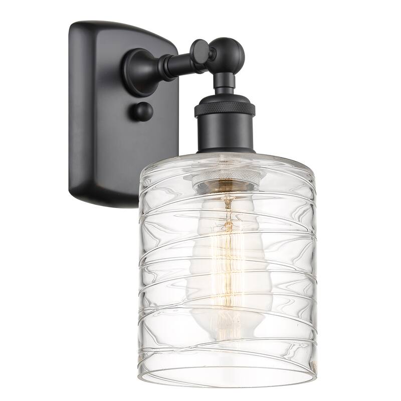 Innovations Lighting Ballston Cobbleskill 1 Light 5" Sconce - Matte Black