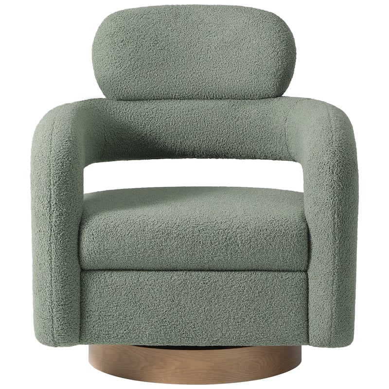 Bayville 29" Wide Sherpa Swivel Chair (Set of 2)