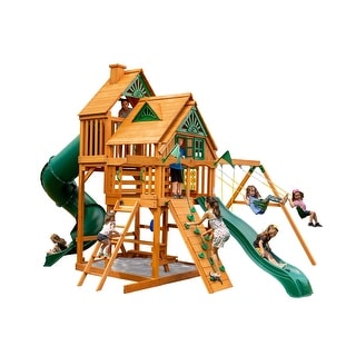 Gorilla Playsets Great Skye I Treehouse Wood Swing Set with