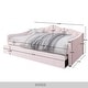 preview thumbnail 19 of 22, CraftPorch Glam Velvet, Crystal Button Tufted Twin Daybed with Trundle