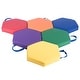 preview thumbnail 3 of 5, Bintiva Color Coded Vinyl Floor Cushions, Hexagon, Set of 6