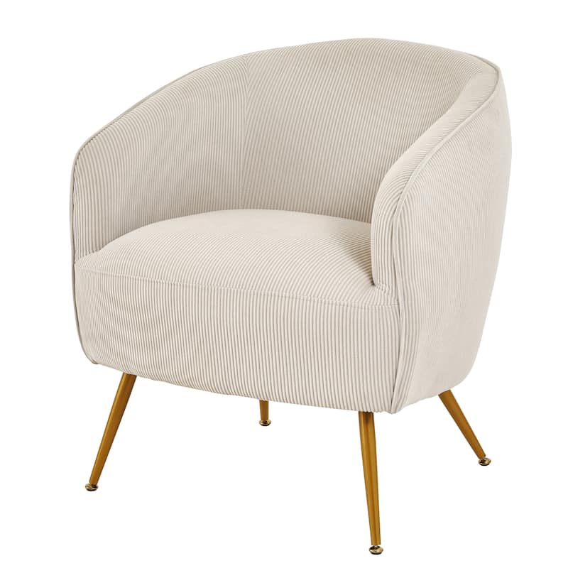 Modern Corduroy Channel Living Room Chair