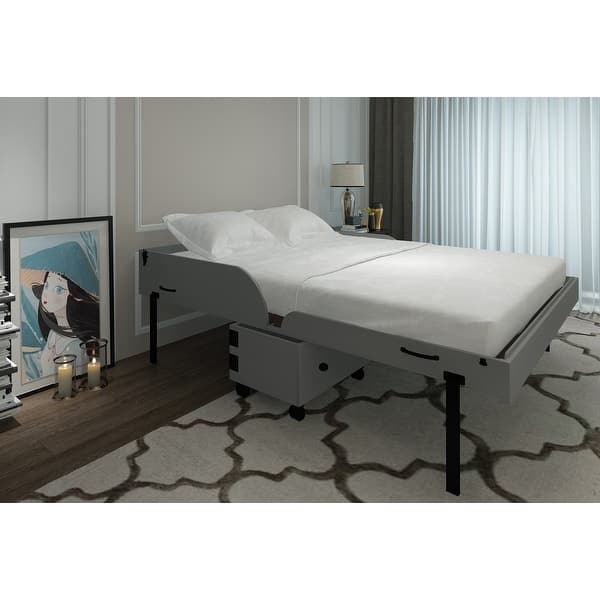 Henderson Queen Solid Wood Rolling Bed with Mattress On Sale
