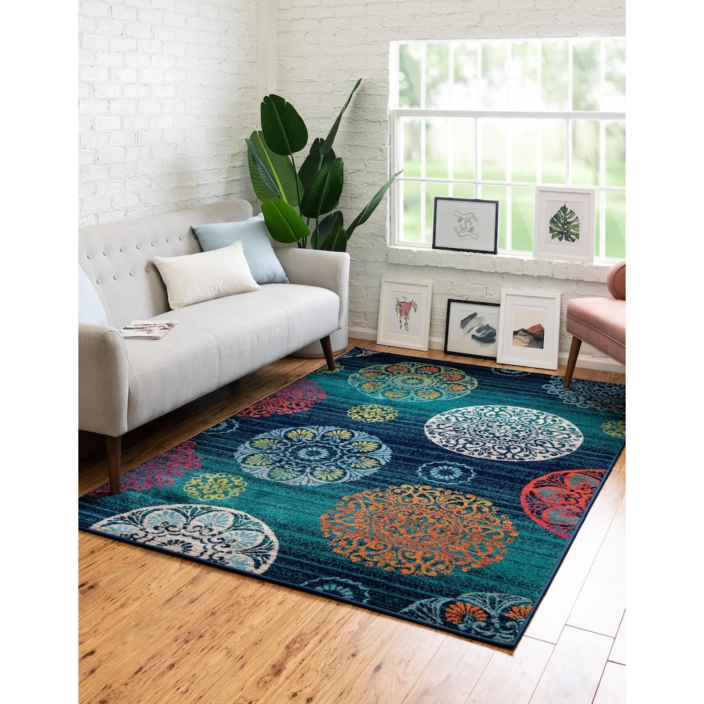 Contemporary Chorisia Collection Area Rug