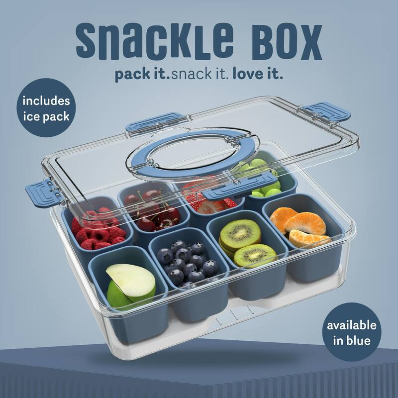 COOK WITH COLOR Snackle Box for Kids Lunch Box and Snack Container