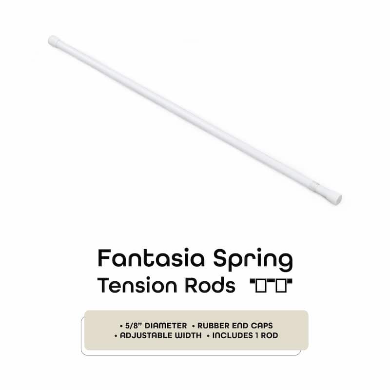 ACHIM Fantasia 5/8" Spring Tension Rod