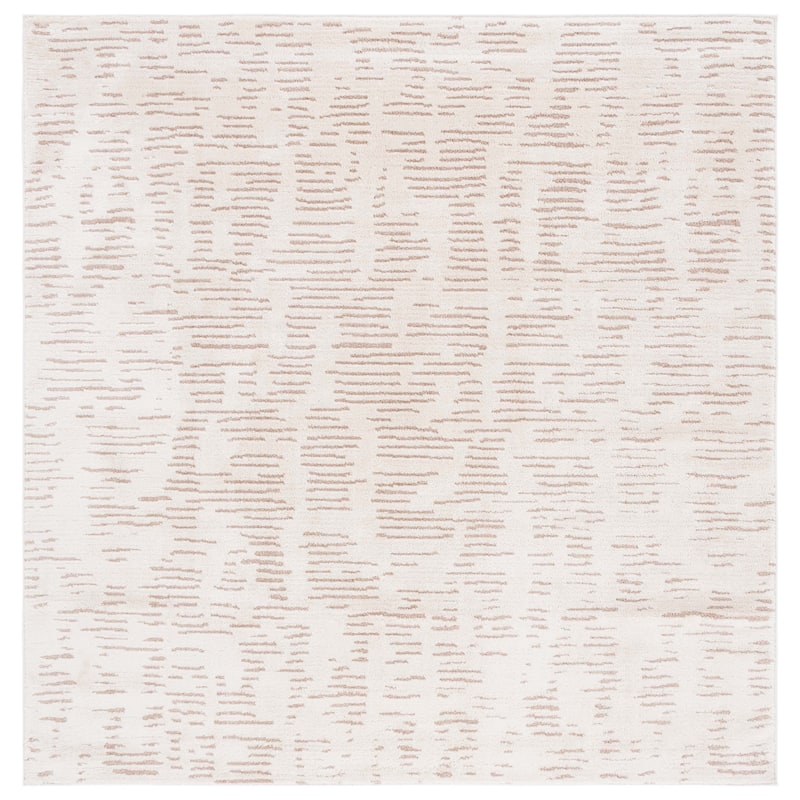 SAFAVIEH Neptune Zana Contemporary Rug - 6'7" Square - Ivory/Beige