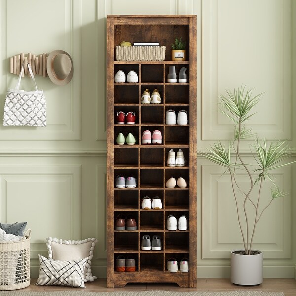 Shoe rack with compartments 2025