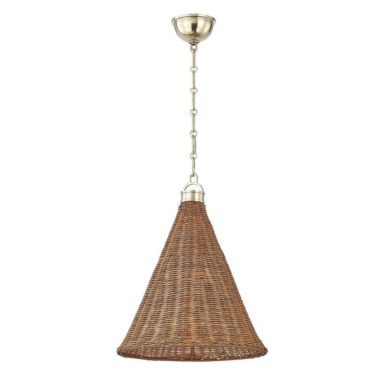 Hudson Valley Lighting MDS2102 Kensington 15" Wide Pendant with Walnut