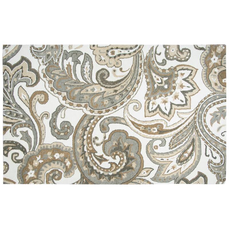 Alora Decor Makalu Collection Paisley Wool Rug