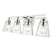preview thumbnail 6 of 6, Lyna 4 Light 30.5 inch Chrome Vanity Light