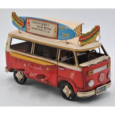 Volkswagen Vw Combi Kombie Retro Foof Truck Bus Die Cast Model Car