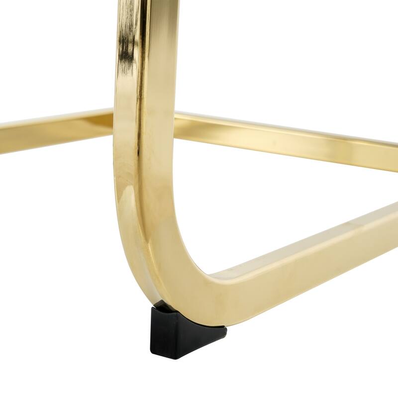 Modern Dining Chairs with Faux Leather Padded Seat