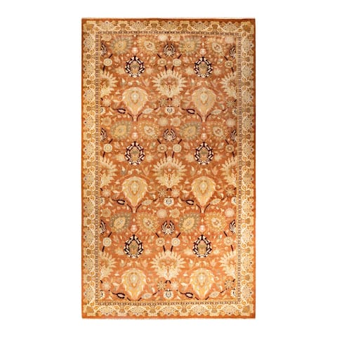 Overton Eclectic, One-of-a-Kind Hand-Knotted Area Rug - Brown, 9' 2" x 16' 4" - 9' 2" x 16' 4"