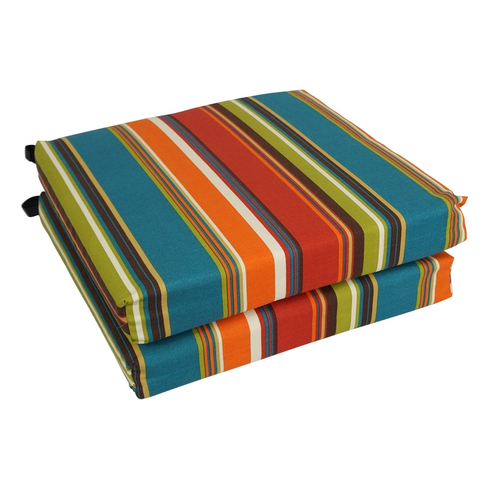 20-inch by 19-inch Indoor/Outdoor Chair Cushions (Set of 2) - 20 x 19