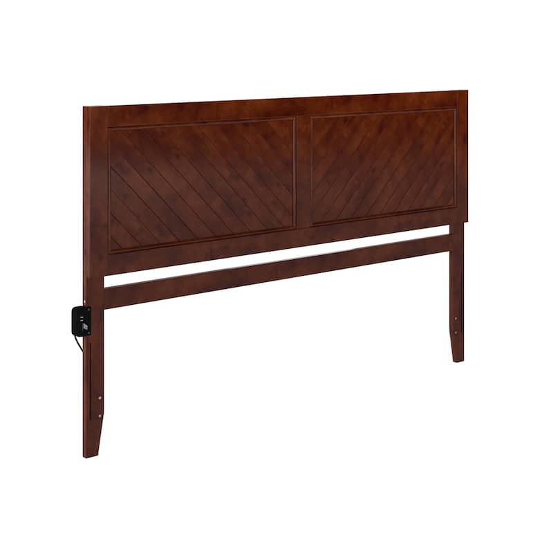 AFI Canyon Wood Headboard with Attachable Charger