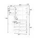 preview thumbnail 5 of 30, Roomfitters 71 Inch Freestanding Kitchen Pantry with 8 Pull-Out Trays and Door Shelves, Shaker Cabinet