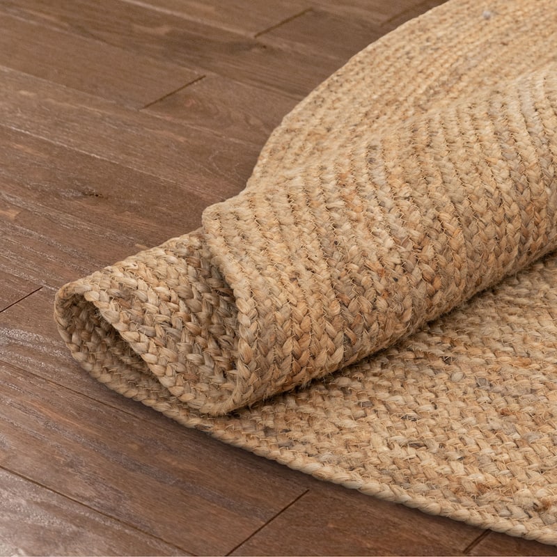 Well Woven Brielle Larissa Solid Jute Hand-Woven Area Rug