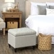 preview thumbnail 3 of 13, HomePop Medium Tufted Storage Ottoman