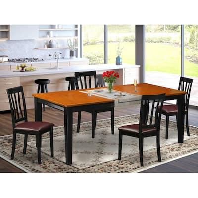 Kitchen Dinette Table Set 8 Seats - Rectangular Dining Table with Chairs
