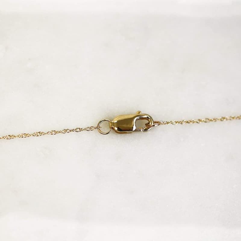 Annello by Kobelli 14K Gold Orion Lab Grown Diamond Boomerang Necklace (GH/I)