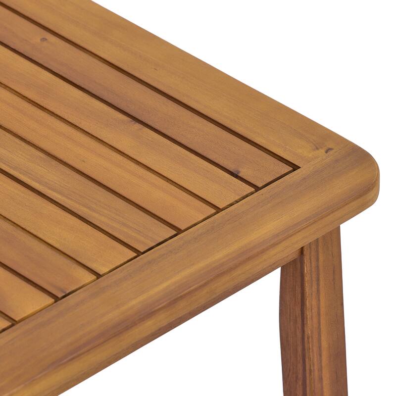 Christopher Knight Home - Solid Acacia Wood Outdoor Patio 4-Piece Sofa Set with Cushions