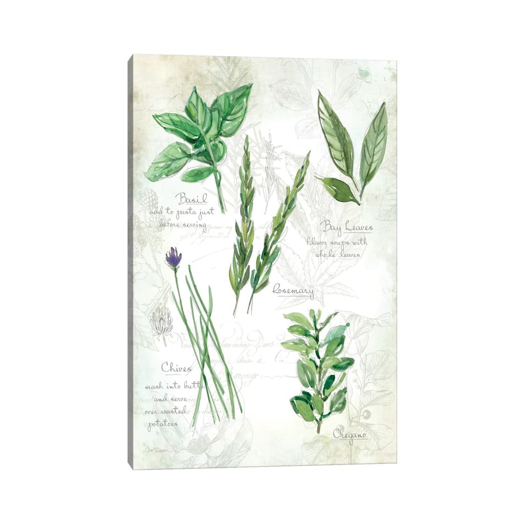 iCanvas "Fresh Herbs I" by Carol Robinson Canvas Print