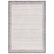 preview thumbnail 5 of 13, SAFAVIEH Jade Fehmije Modern Stripe Border Rug 4' x 6' - Ivory/Beige Black - Rectangle