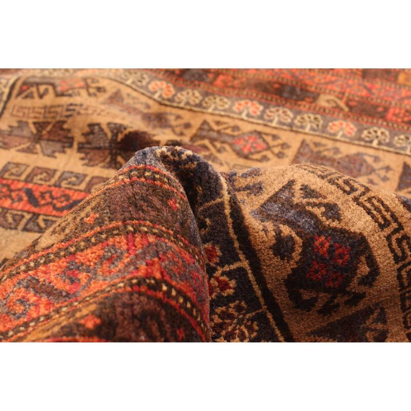 ECARPETGALLERY Hand-knotted Teimani Brown Wool Rug - 2'10 x 4'10