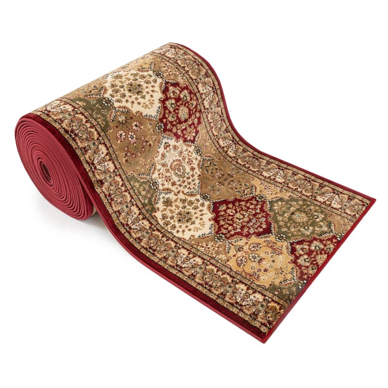 Custom Size Runner Timeless Mina-Khani Traditional Panel Stair Rug