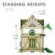 preview thumbnail 8 of 19, Gorilla Playsets Nantucket II Wood Swing Set with Wave Slide - Redwood - 15.5 ft W x 13 ft D x 10.5 ft H