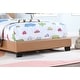 preview thumbnail 7 of 5, Sheep Design Headboard Upholstered Platform Bed, Twin, Brown