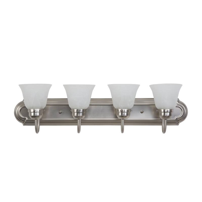 Yosemite Home Decor Vanity Lighting Series Four Light Vanity - Silver