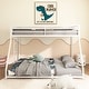 preview thumbnail 3 of 8, Sturdy Twin over Full Metal Bunk White for Kids and Adult,Low Profile and Easy Climbing with Stable Ladder